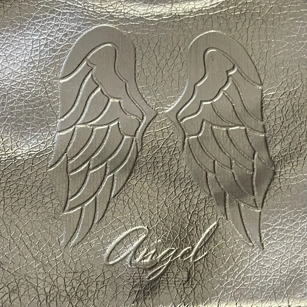 Victorias secret (victoria’s secret,VS) silver foil w/ signature stripe bag